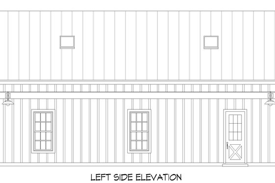 Exterior - Other Elevation for Country House Plan #932-877, 0.5 bath