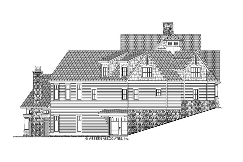 Dream House Plan - Left Side Elevation