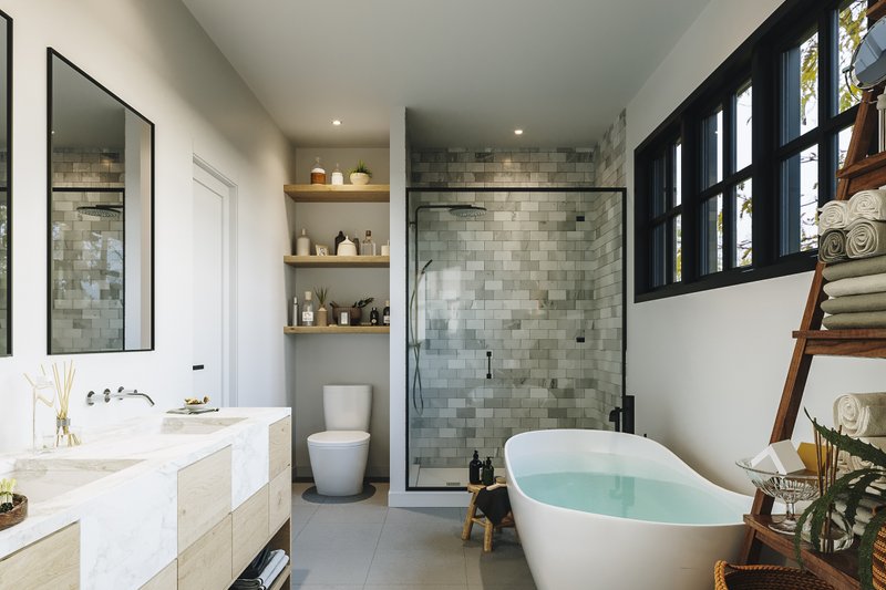 Dream House Plan - Interior - Bathroom 1 for Farmhouse House Plan #23-2764 - 5 bed, 2.5 bath