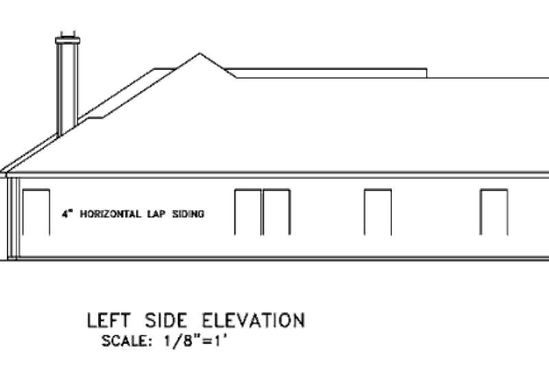 Home Plan - Exterior - Other Elevation for Traditional House Plan #56-127 - 3 bed, 2 bath