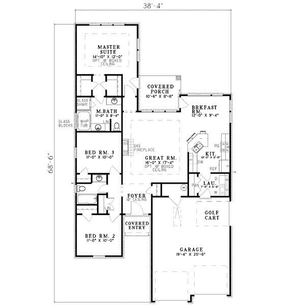 Traditional Floor Plan - Main Floor Plan #17-189