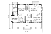 Country Style House Plan - 3 Beds 2.5 Baths 2009 Sq/Ft Plan #57-440 