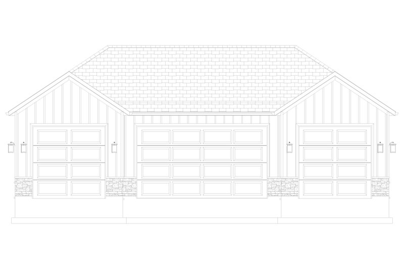 House Blueprint - Exterior - Front Elevation 11 for Traditional House Plan #1060-275, 0 bath