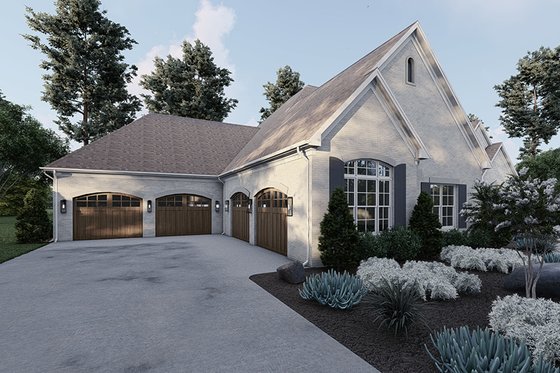 Exterior - Other Elevation for European House Plan #923-224 - 3 bed, 3.5 bath