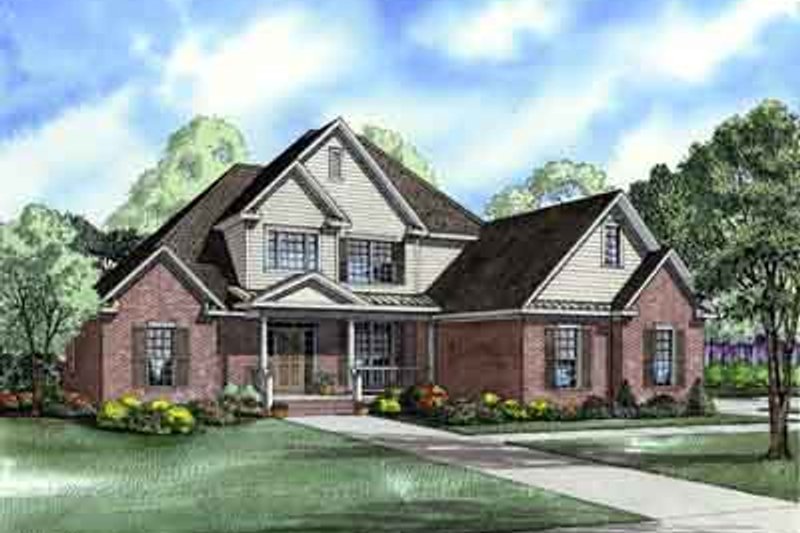 House Blueprint - Southern Exterior - Front Elevation Plan #17-2152