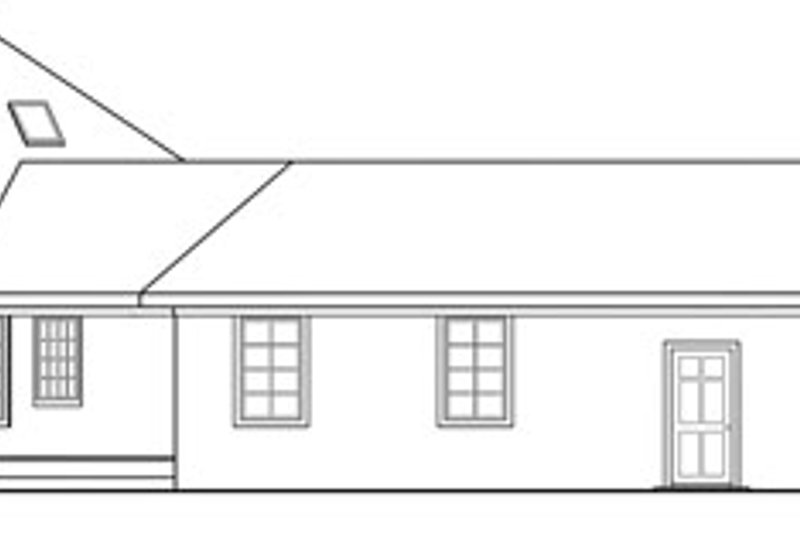 House Plan Design - Exterior - Other Elevation for Ranch House Plan #124-729 - 3 bed, 2 bath