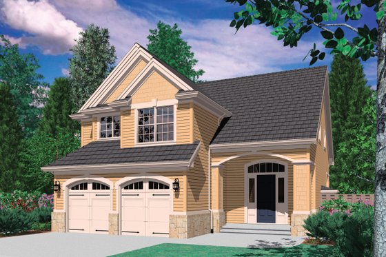 Exterior - Front Elevation 3 for Barndominium House Plan #48-113 - 3 bed, 2.5 bath