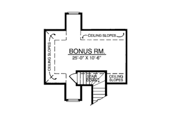 Floor Plan - Other Floor for European House Plan #40-147 - 4 bed, 2.5 bath