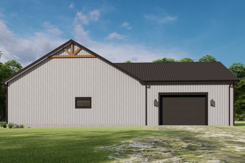 Architectural House Design - Exterior - Other Elevation 1 for Barndominium House Plan #1092-71 - 3 bed, 2 bath