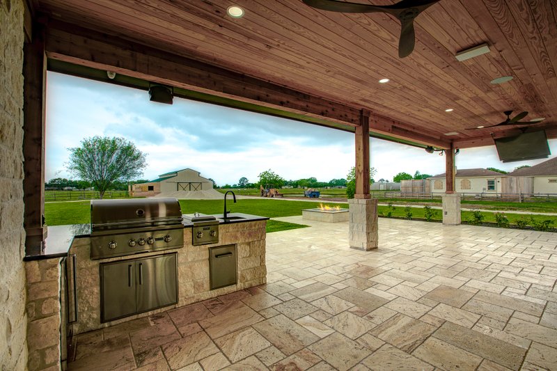 House Plan Design - Exterior - Outdoor Living for Mediterranean House Plan #1110-34 - 3 bed, 3 bath