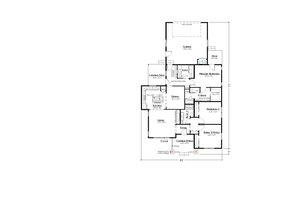 Floor Plan - Main Floor for Craftsman House Plan #1099-4 - 3 bed, 2 bath