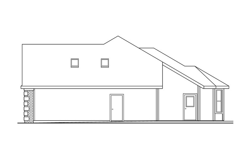 Home Plan - Exterior - Other Elevation 1 for Traditional House Plan #124-344 - 3 bed, 3 bath