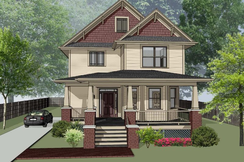 Home Plan - Country Exterior - Front Elevation Plan #79-279