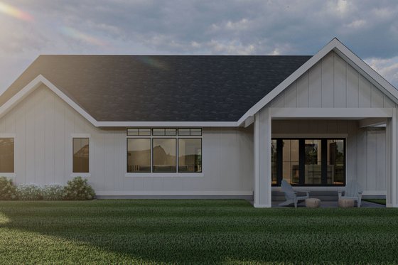 Exterior - Rear Elevation for Modern House Plan #455-281 - 3 bed, 2 bath