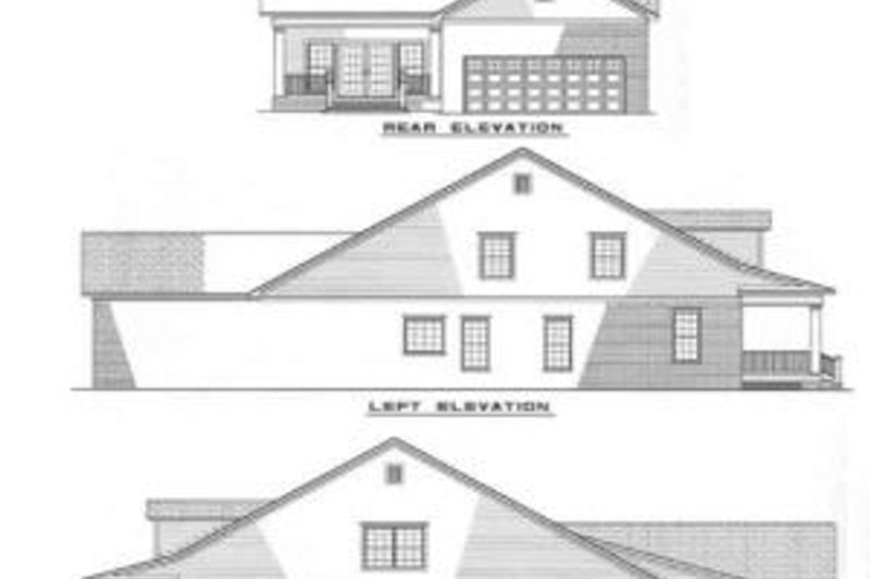 House Design - Exterior - Rear Elevation for Traditional House Plan #17-269 - 3 bed, 3 bath