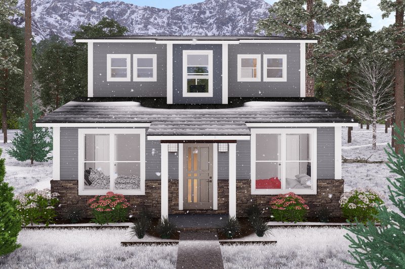 Home Plan - Exterior - Other Elevation 3 for Modern House Plan #513-2249 - 3 bed, 2 bath