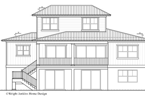Exterior - Other Elevation for Beach House Plan #938-126 - 4 bed, 3.5 bath