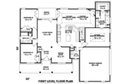 Southern Style House Plan - 3 Beds 2 Baths 2430 Sq/Ft Plan #81-1031 