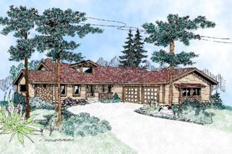 Home Plan - Country Exterior - Front Elevation Plan #60-400