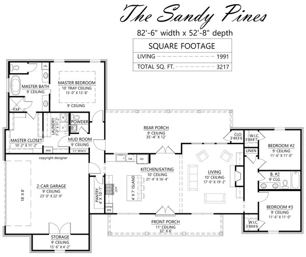 Farmhouse Floor Plan - Main Floor Plan #1074-131