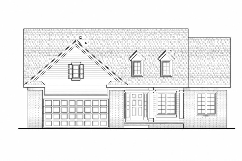Home Plan - Exterior - Front Elevation 3 for Traditional House Plan #20-1666 - 3 bed, 2 bath