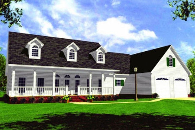 Home Plan - Farmhouse Exterior - Front Elevation Plan #21-109