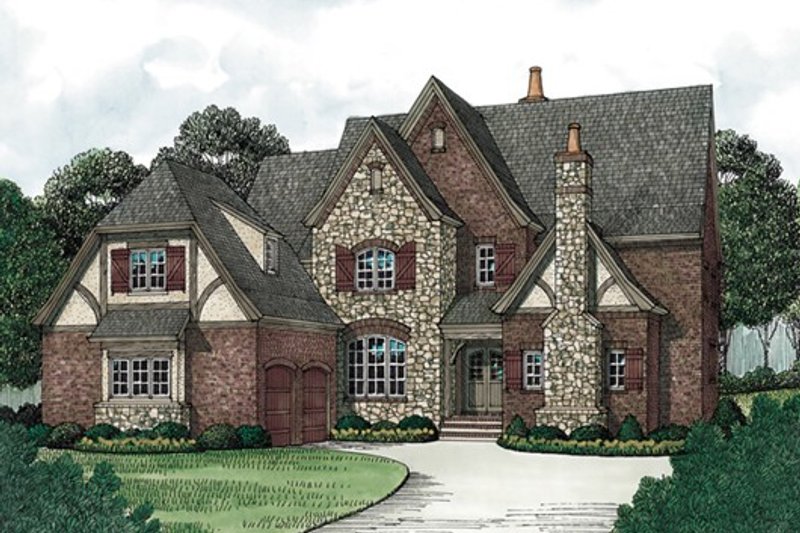 Architectural House Design - Exterior - Other Elevation for European House Plan #453-18 - 4 bed, 4.5 bath