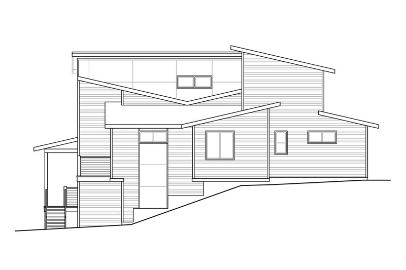 Dream House Plan - Exterior - Other Elevation 1 for Modern House Plan #124-1282 - 3 bed, 2.5 bath