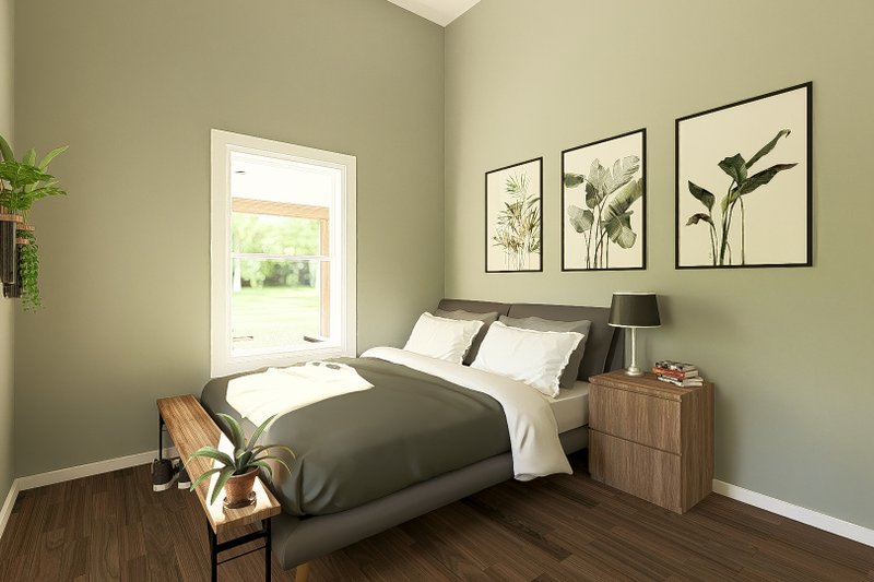 Architectural House Design - Interior - Bedroom 2 for Barndominium House Plan #1064-445 - 2 bed, 1 bath