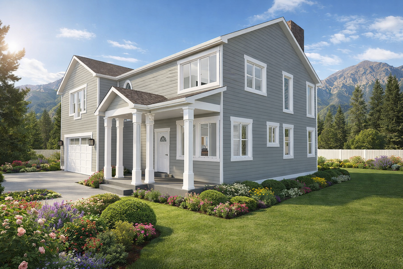 House Blueprint - Exterior - Other Elevation for Traditional House Plan #1060-472 - 3 bed, 2.5 bath