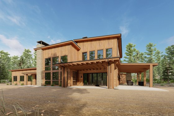 Exterior - Other Elevation 11 for Modern House Plan #1092-59 - 3 bed, 3.5 bath