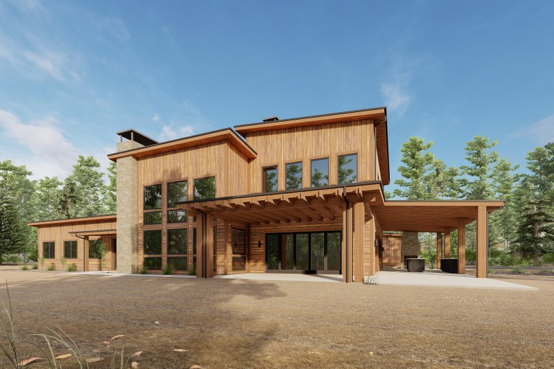 House Design - Exterior - Other Elevation 11 for Modern House Plan #1092-59 - 3 bed, 3.5 bath