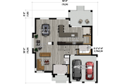 Contemporary Style House Plan - 3 Beds 2.5 Baths 3423 Sq/Ft Plan #25-4904 