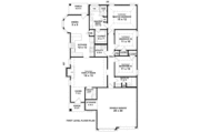European Style House Plan - 3 Beds 2 Baths 1589 Sq/Ft Plan #81-13809 