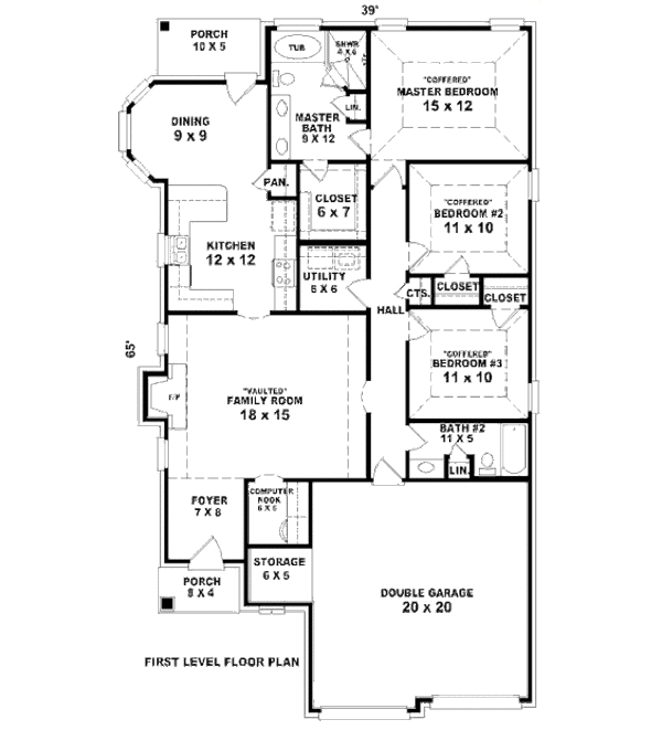 European Floor Plan - Main Floor Plan #81-13809