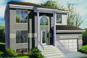 Contemporary Exterior - Front Elevation Plan #25-2164