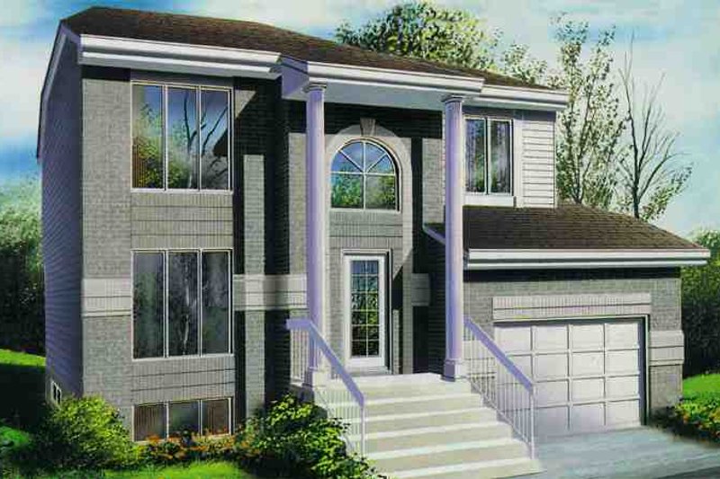Contemporary Style House Plan - 4 Beds 1.5 Baths 1670 Sq/Ft Plan #25-2164