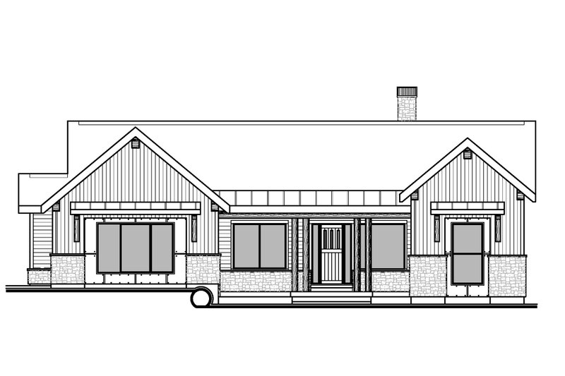 Home Plan - Exterior - Front Elevation 3 for Farmhouse House Plan #1073-50 - 4 bed, 3.5 bath