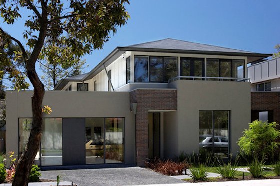 Modern style Home, front elevation photo
