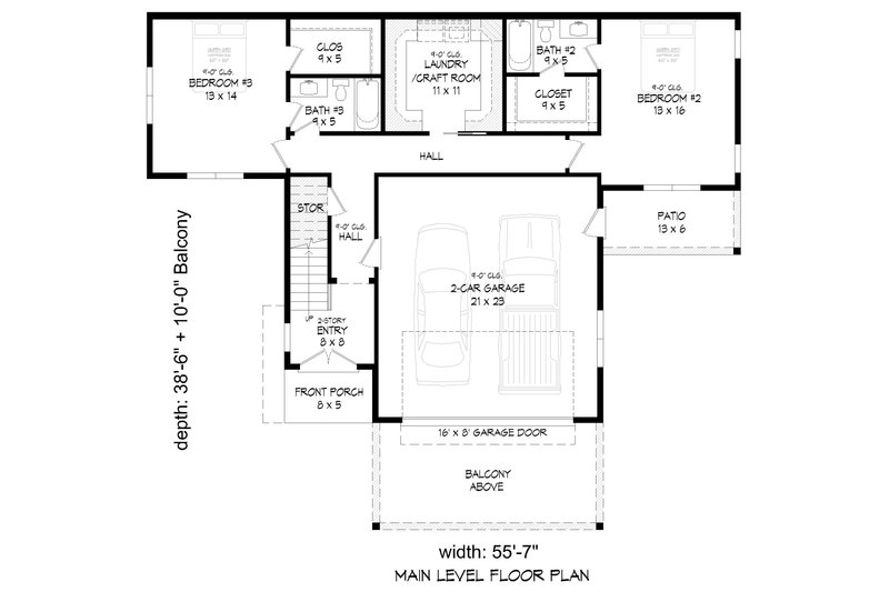 Dream House Plan - Floor Plan - Main Floor for Contemporary House Plan #932-1302 - 3 bed, 3.5 bath