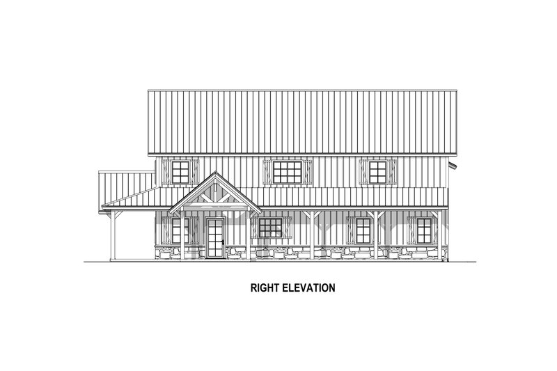 Dream House Plan - Exterior - Other Elevation 1 for Barndominium House Plan #1084-14 - 3 bed, 2.5 bath