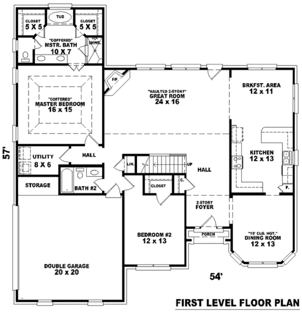 European Floor Plan - Main Floor Plan #81-966