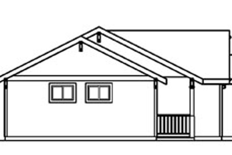 Home Plan - Exterior - Other Elevation for Traditional House Plan #124-359 - 3 bed, 1 bath