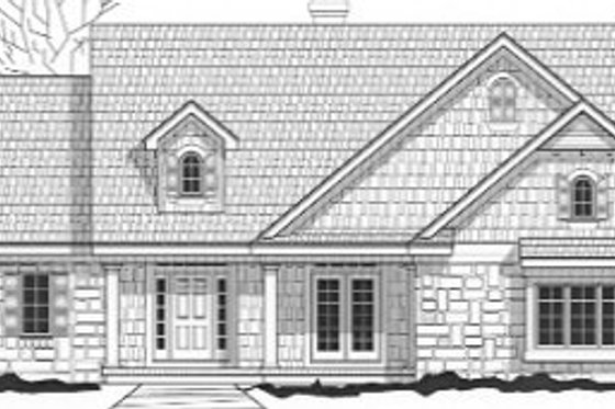Exterior - Front Elevation for Traditional House Plan #67-757 - 4 bed, 3.5 bath
