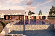 Modern Style House Plan - 3 Beds 2.5 Baths 3774 Sq/Ft Plan #473-1 