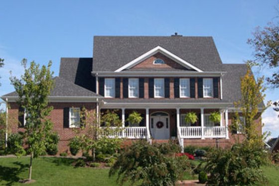 Exterior - Other Elevation 1 for Colonial House Plan #429-21 - 4 bed, 3.5 bath