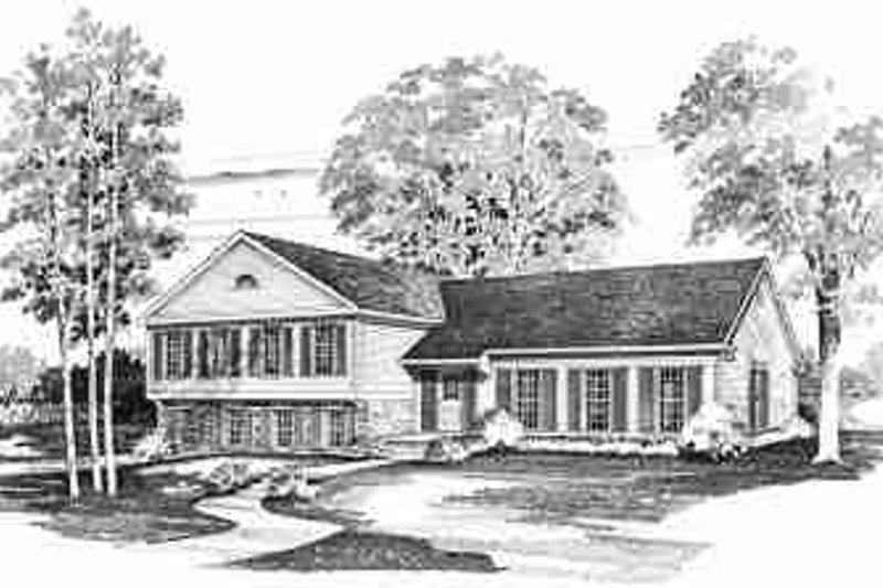 Architectural House Design - Colonial Exterior - Front Elevation Plan #72-301