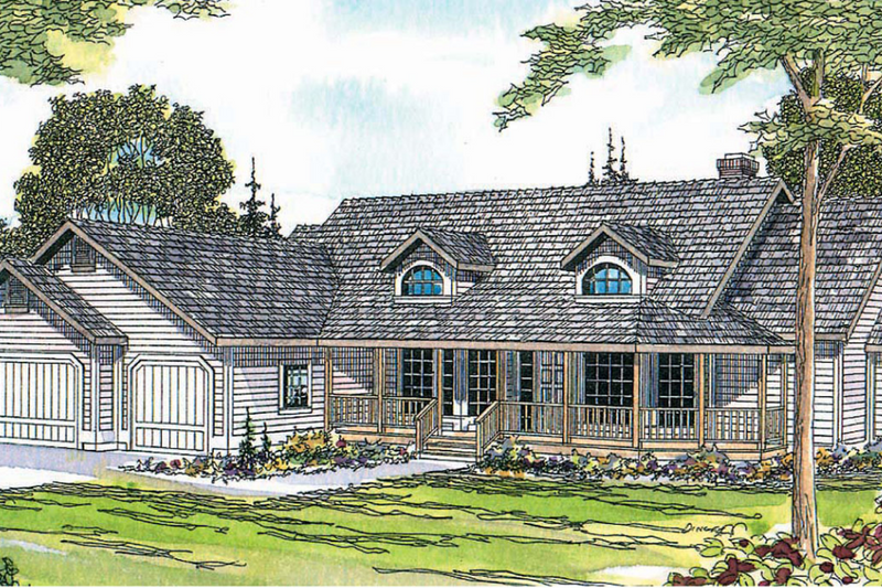 Dream House Plan - Ranch Exterior - Front Elevation Plan #124-413