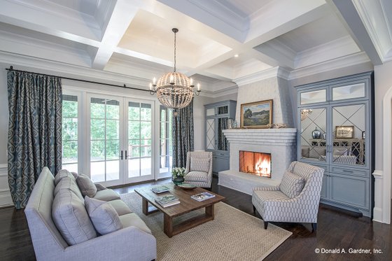 Interior - Family Room for European House Plan #929-855 - 5 bed, 4 bath