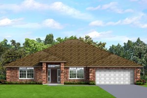 Ranch Exterior - Front Elevation Plan #1058-194